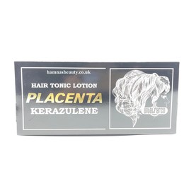 HAIR GROWTH / HAIR LOSS / PLACENTA HAIR TREATMENT 10 Pcs (Kerazulene / Black)