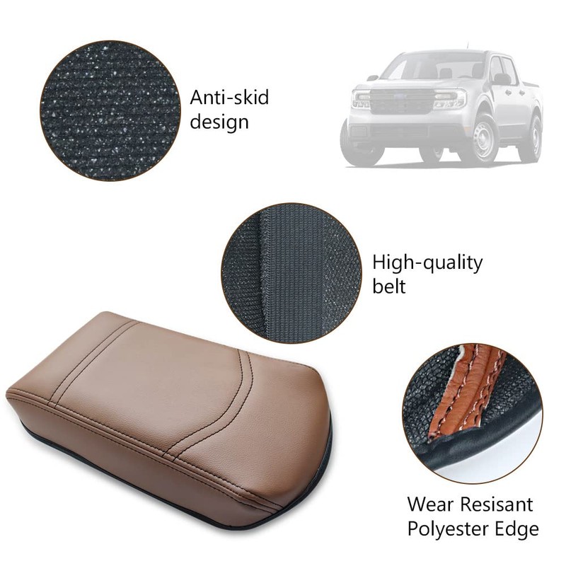 Muslogy Center Console Armrest Cover Compatible with Ford Maverick XL