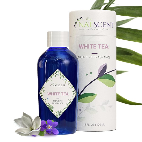 Natscent White Tea Essential Oil for Dynamo Diffusers, Nature-derived Sandalwood Essential Oils, Long-Lasting & Family-Friendly Diffuser Oils Scents, Cold Air & Ultrasonic Compatible