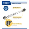 LABEAR - SAE 8 in 1 Speed wrench, 8 in