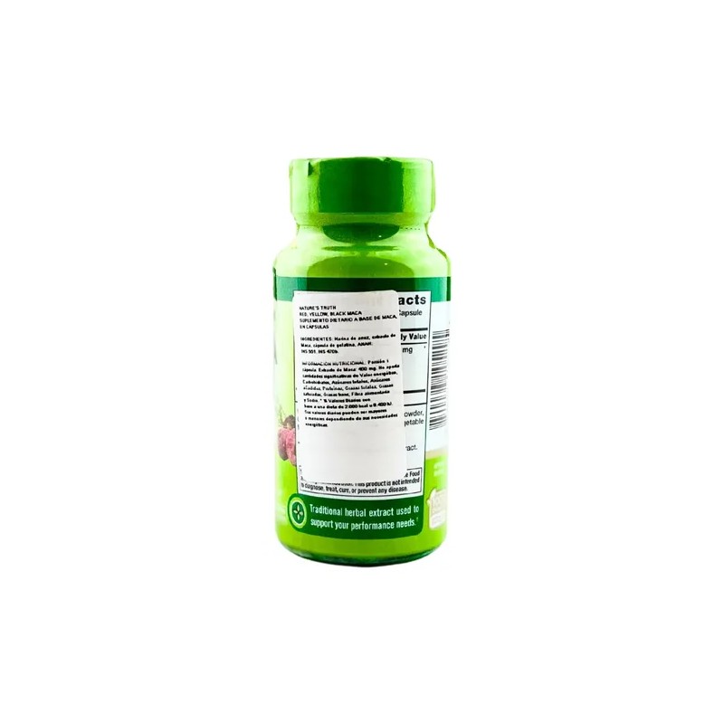Maca peruana 60 cápsulas de 1600 mg, la dosis más
