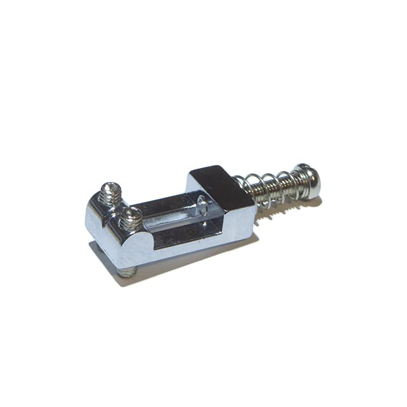 Single individual strat electric guitar bridge saddle in chrome tremolo