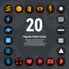 PHOTOOLEX 4 Colors Photography Flashlight with 20 Magnetic Pattern Gobos,