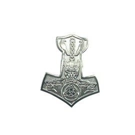 Thor's Hammer Mjolnir Nordic Viking Viking Metal Pin Badge Brooch, Aluminium