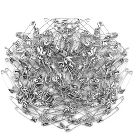 100 Pcs 19mm Sliver Safety Pins, Strong Nickel Plated Stainless Steel Small Safety Pin Assorted for Clothes, Arts & Crafts, Sewing and Pinning
