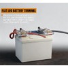 1 Pair 4-Cell Flat Ear Battery Terminals, Premium Aluminum Battery
