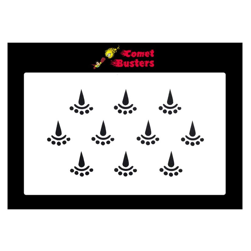 Comet Busters Black Fancy Bindis