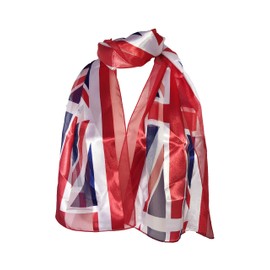 Pamper Yourself Now Union jack scarf thin pretty scarf great for any outfit lovely gift