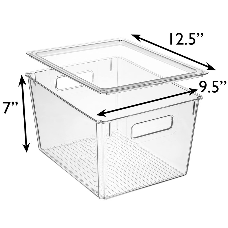ClearSpace Plastic Storage Bins with Lids X-Large – Perfect Kitchen