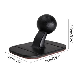 Vacatga Car Cellphone Holder Dashboard Mount 17mm Ball Head Stand Support Holder Phone Rotatable Cradle Base Black Pc, Bhv-Glue Black Pc, Bhv-Glue, Approx. 5x3x3.2cm/1.97x1.18x1.26in