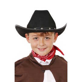 Girls-Toddler Fedoras Western Cowgirl Cowboy Hat with Buckle Belt for Kids Girls Boys 4-8 Years (as8, Age, 4_Years, 8_Years, Black, 52cm/Fit for 4-8 Years Old)