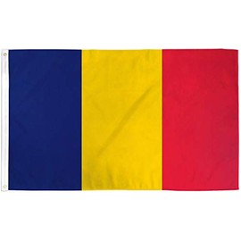 Romania Flag 3x5ft Poly - INTERNATIONAL FLAGS