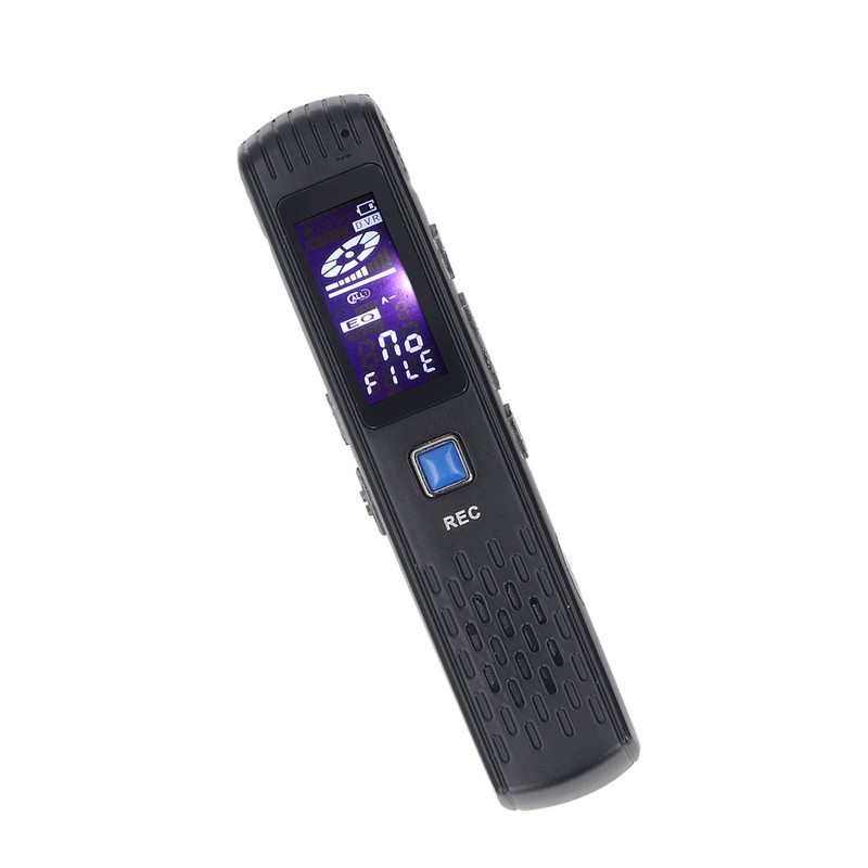 Digital Voice Recorder Noise Reduction 8GB MP3 Player 220mAh 3.5mm