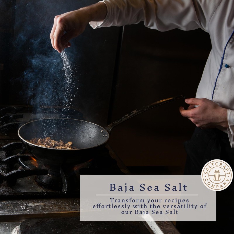 SALTCRAFT Baja Sea Salt – Fine Grain, Kosher Certified, 30%