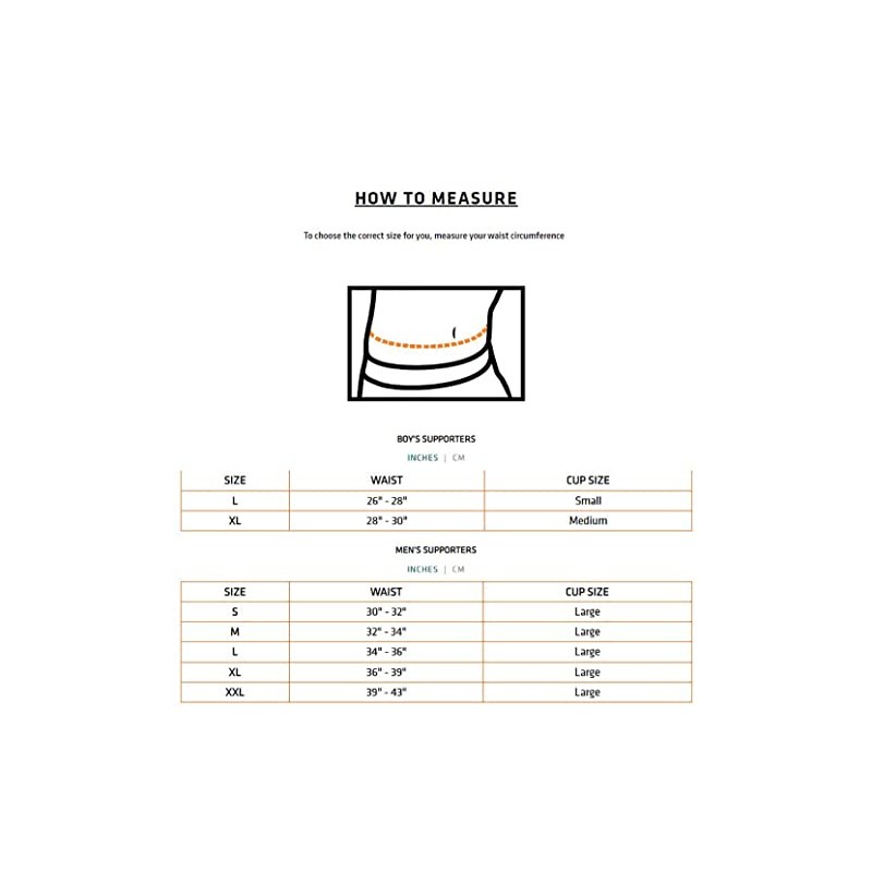 Shock Doctor Men's Supporter Without Pocket, XX-Large, White