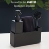 Washing Up Brush Black with Stainless Steel Handle, Set of