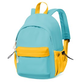 Mini Toddler Backpack for Kids, Kindergarten Backpack Daycare Pack for Girls Boys, Cute Kindergarten Backpack School Bag Preschool Backpack, Blue Yellow