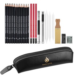Sketching and Drawing Pencils Set, 26 Pieces, Professional Graphite and Charcoal Pencils, for Kids and Adults, Beginners (Style1)