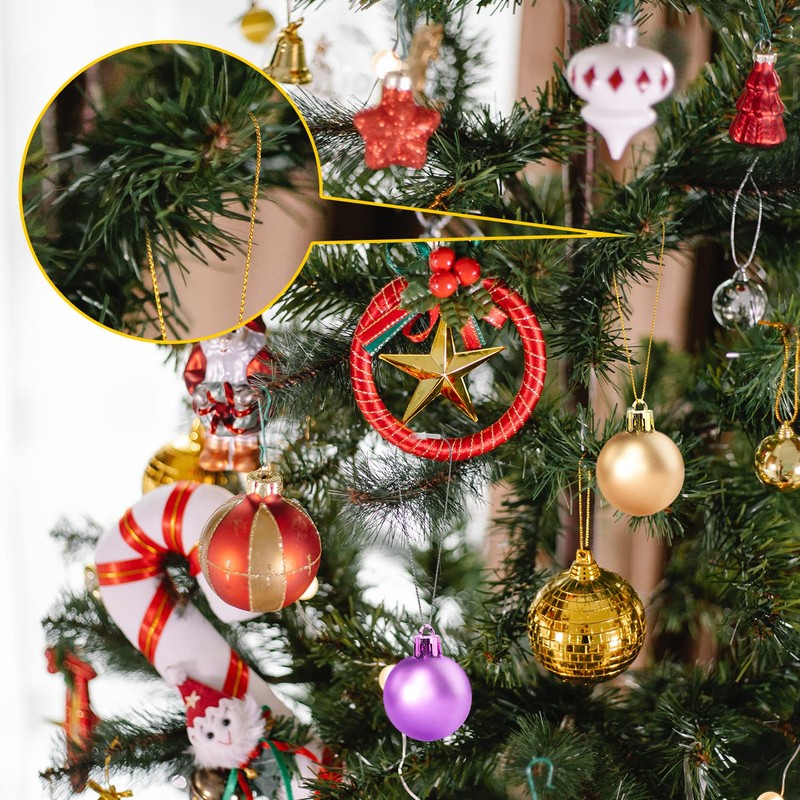 Pack of 200 Christmas Jewellery Hanger Cord, Snap Closure String