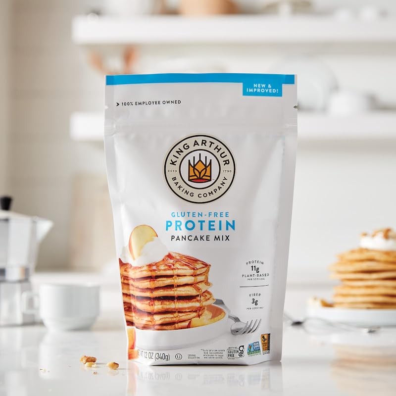King Arthur Flour Gluten Free Protein Pancake Mix, Non-GMO Project