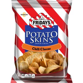 TGI Fridays Chili and Cheese Potato Skins - 3 oz. bag, 6 per case
