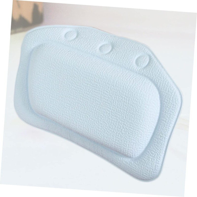 KOMBIUDA PVC Bathtub Pillow Suction Cup Bath Neck Support Spa