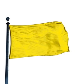 FM Yellow Color Flag (2 ft x 3 ft) Nylon