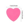 Mini Skater Hot Pink Kraft Paper Sticky Notes Heart Shaped