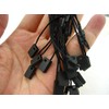 50pcs of Black Tag String Lock Fastener Labeling Tagging Supplies