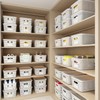 Plastic Storage Basket with Lids 12 Pack Stackable Storage Bins