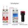 JOYELEC LCD Digital 220 V Electricity Meter, DIN Rail KWh