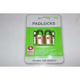 Travelsmart Conair Travel Smart Conair Travel Sentry Padlock 2 Pack TSA Approved Luggage Security