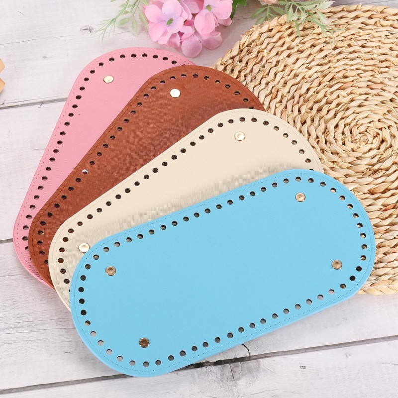 sourcing map Oval Bag Base Shape Pad 25 x 12