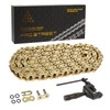 HILAKE Gold 530 X-Ring Chain 120 Links with Connecting Master