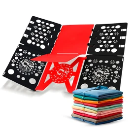Tomt.STORE: Doblador de ropa playeras y camisas INCLUYE bolsa para guardar la tabla. Funcional para organizar clóset y cajones.