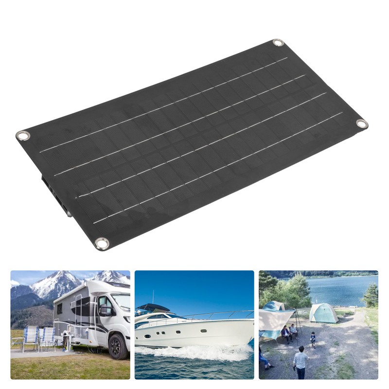 30W Solar Panel Kit Waterproof Polysilicon Multiple Interface Solar Panel