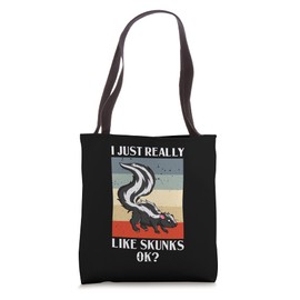 Skunk Animal Gift Funny Cute Hair Tote Bag