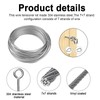 M5 Turnbuckle Rope Wire Tensioner Kit,100ft 1/16