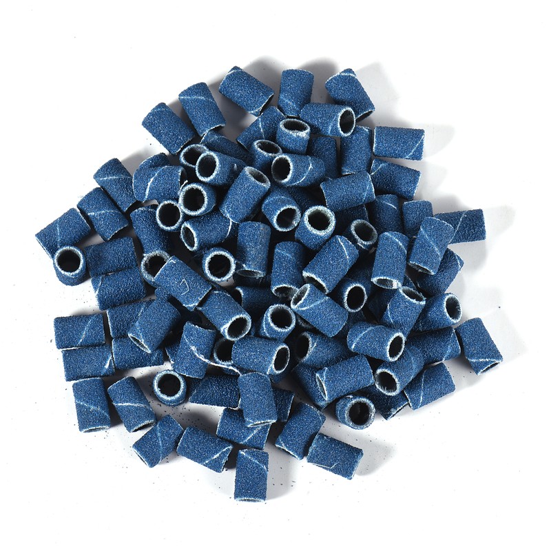 400pcs Sanding Bands with 2 Nail Drill Bits for Manicure