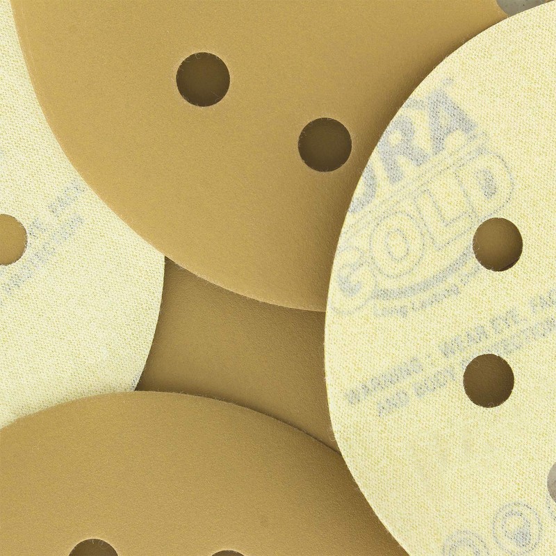 Dura-Gold Premium 5" Gold Sanding Discs - 600 Grit (Box