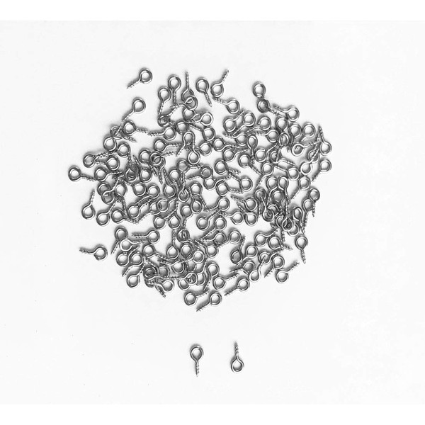 IDEALSV Small Screw Eye Pin (304) Stainless Steel 4mm x