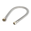 20-Pack HeSun 12-Inch Stainless Steel Braided Faucet Hose, 1/2" FIP