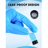 COTOM 4ml Fläschchen Transparente Probenahme Glasflaschen mit Schraubverschluss Lecksichere Probe