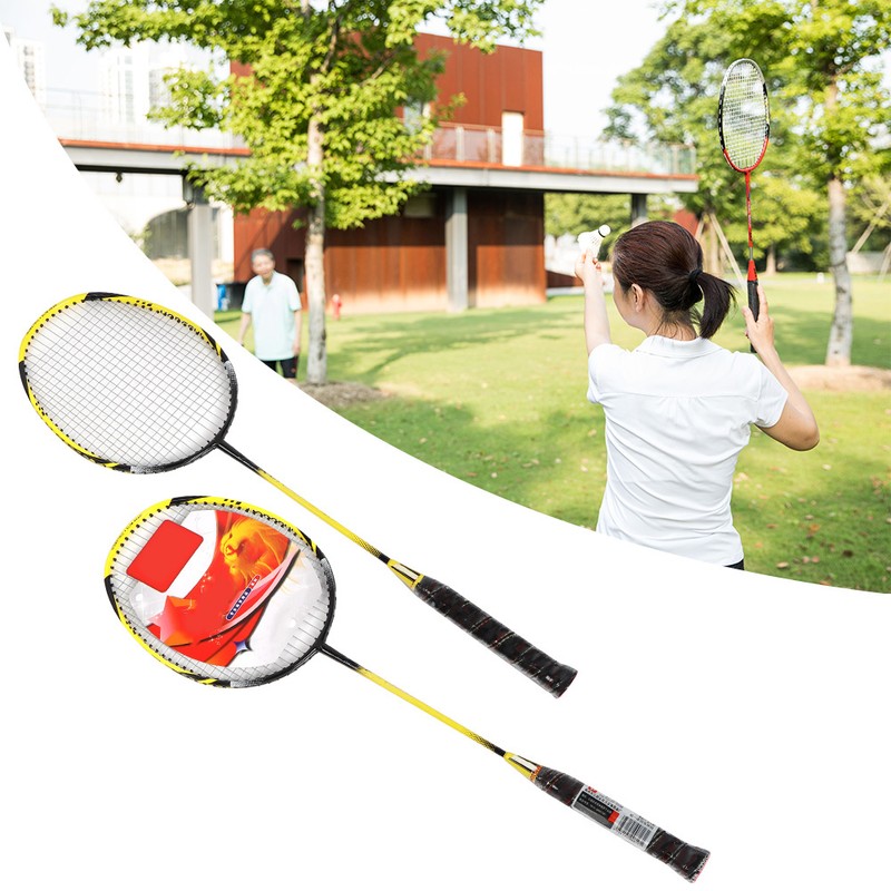 1 Pair High strength Sport Badminton Racket Durable Aluminium Alloy