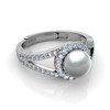 DEPHINI Pearl engagement ring