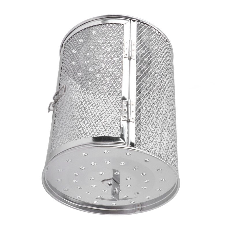 Rolling Grilling Basket Stainless Steel Grill Cage Round Stainless Steel