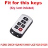 TECART 6 Buttons Soft TPU Remote Smart Key Fob Case