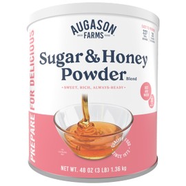 Augason Farms Sugar & Honey Powder Blend Can, Emergency Food Supply, Everyday Meals, 227 Servings