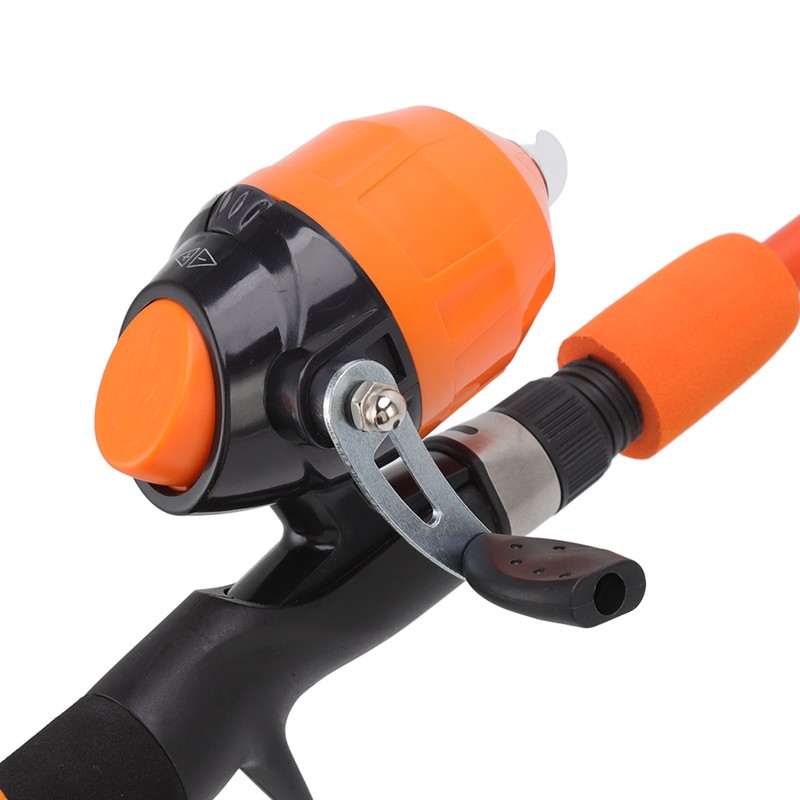 1.5m Kids Fishing Pole Orange Mini Portable Retractable Foldable Beginner