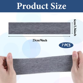 7 Pack Headbands for Women Non Slip Cheetah Headband Stretchy Leopard Headband Elastic Head Bands for Women's Hair Fabric Cloth Headband Sweat Head Bands for Yoga Running Sport